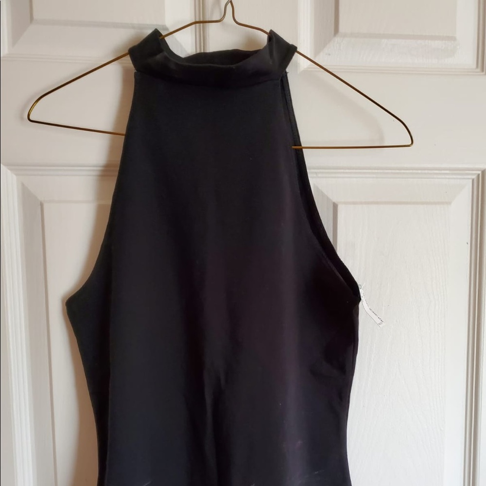 Simon’s MONTREAL black mock neck bodysuit
